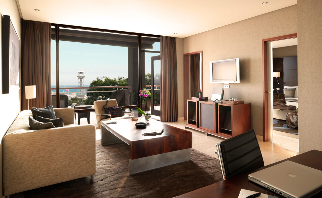 Hotel Miramar Barcelona Gl Buitenkant foto Office